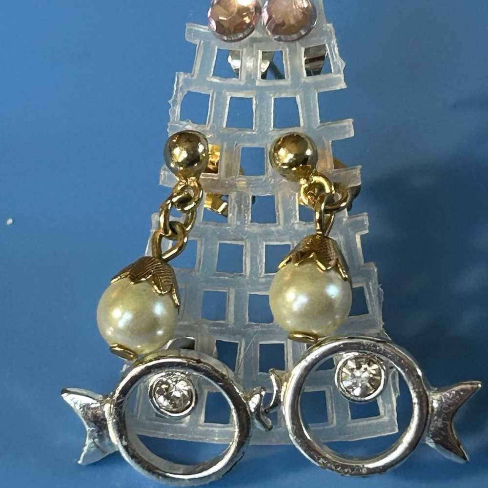 Women’s Vintage Earrings 3 pairs - image 2