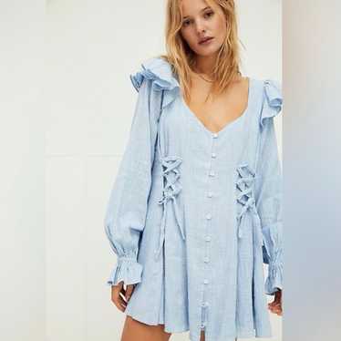 Free People In The Mood For Frills Mini Dress - image 1