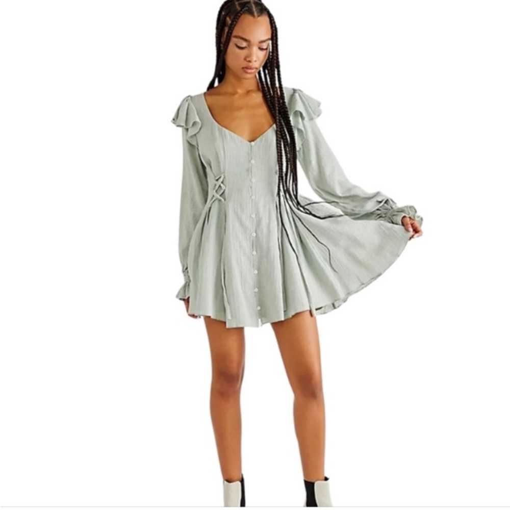 Free People In The Mood For Frills Mini Dress - image 8