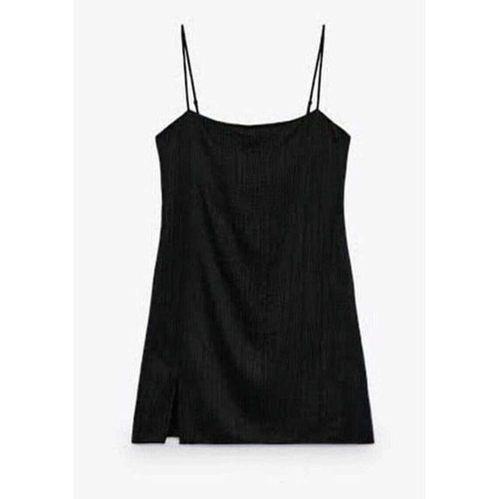 zara 6929/200/800 womens solid black tank mini dr… - image 4