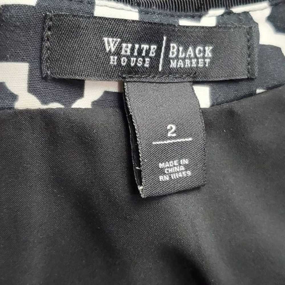 White House Black Market Small Black/White Geomet… - image 5