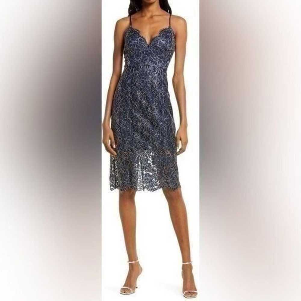 Chelsea28 Embroidered Lace Sheath Dress - image 1