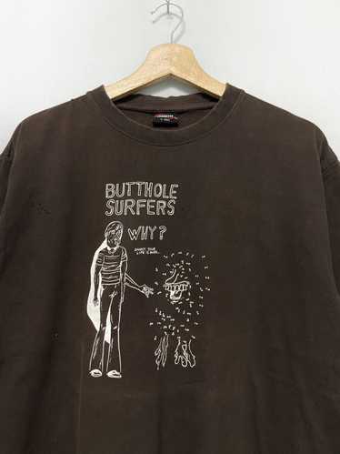 BUTTHOLE SURFERS Tシャツ　Black rubberwear Vintage 1993 Butthole Surfers Independent Worm Saloon Black