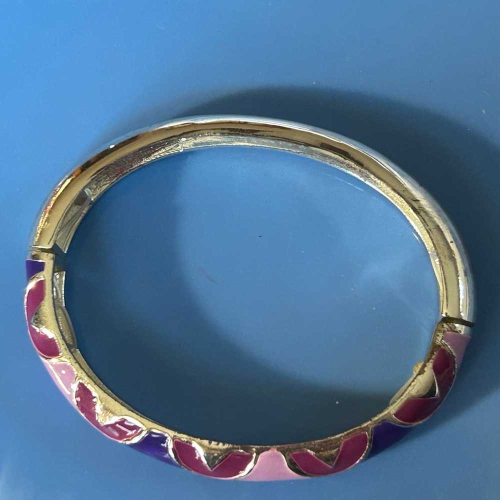 Avon Vintage Signed NR Bangle Bracelet - image 3