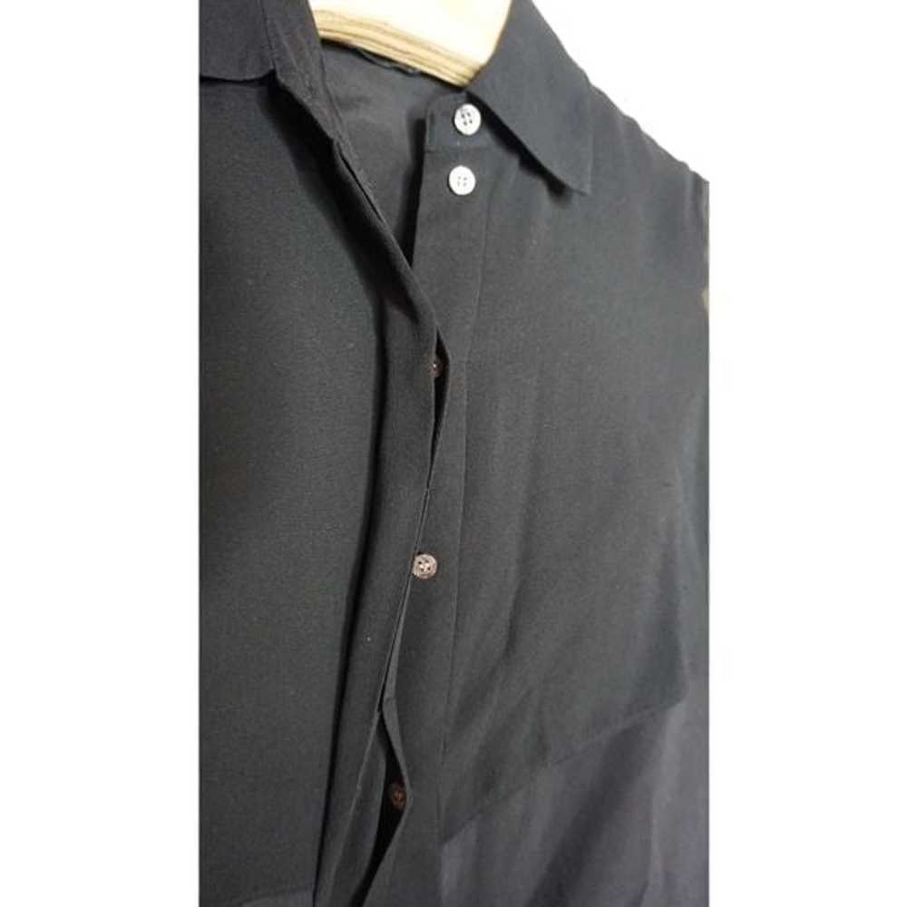 Club Monaco Sz S/M Bruksyde Black Sheer Lightweig… - image 6