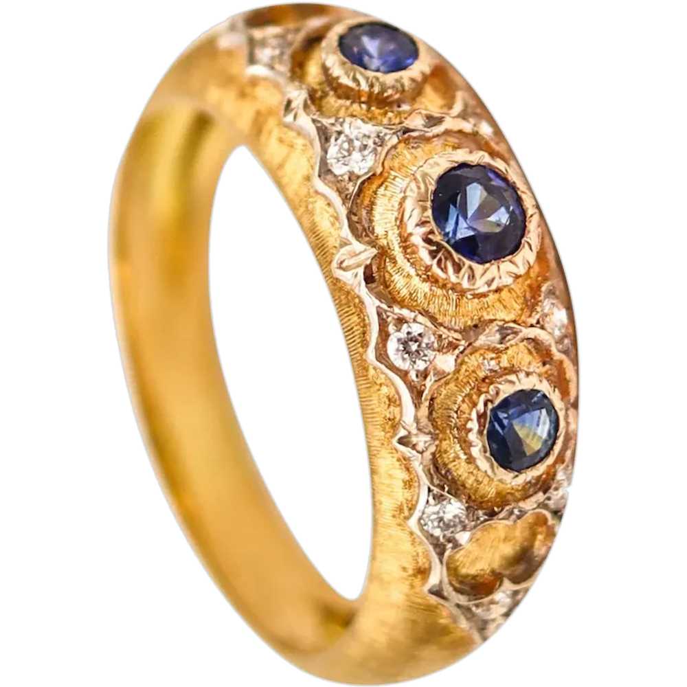 BUCCELLATI Milano Baroque Ring In 18Kt Gold With … - image 1