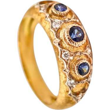 BUCCELLATI Milano Baroque Ring In 18Kt Gold With … - image 1