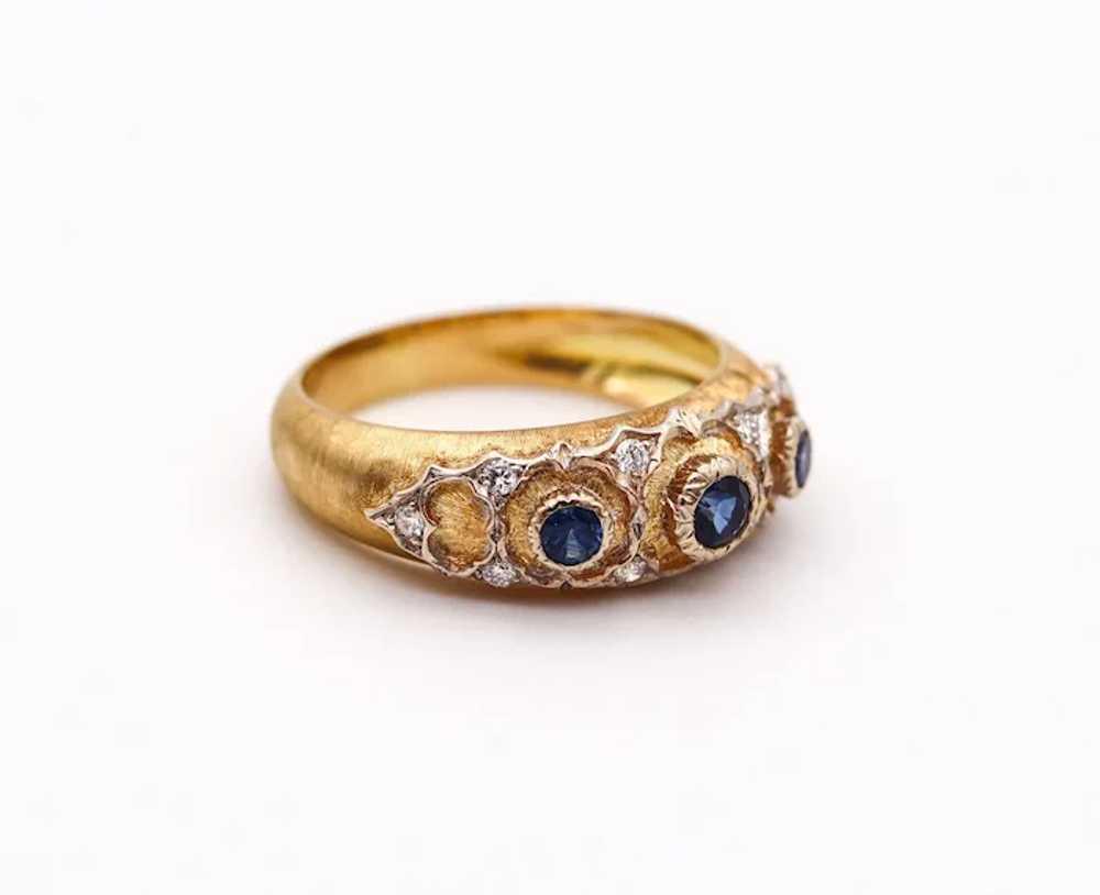 BUCCELLATI Milano Baroque Ring In 18Kt Gold With … - image 7