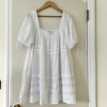 J Crew Calliste Mini Dress in Cotton Voile Sz L - image 1