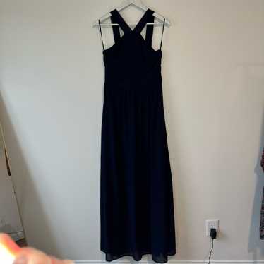 Lulus Air of Romance Navy Blue Maxi Dress Romanti… - image 1