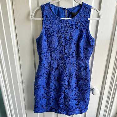 J Crew Floral Lace Sleeveless Sheath Dress Royal B