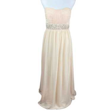 Camille La Vie Blush Strapless Beaded Waist forma… - image 1