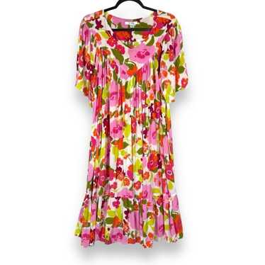 Go Softly Patio Dress Mumu Size XL Floral Colorfu… - image 1