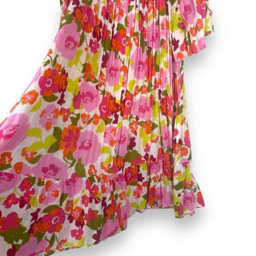 Go Softly Patio Dress Mumu Size XL Floral Colorfu… - image 8