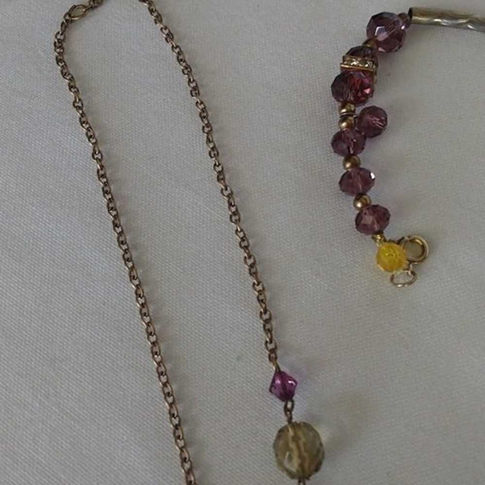 Vintage jewelry set, necklace and bracelet - image 3