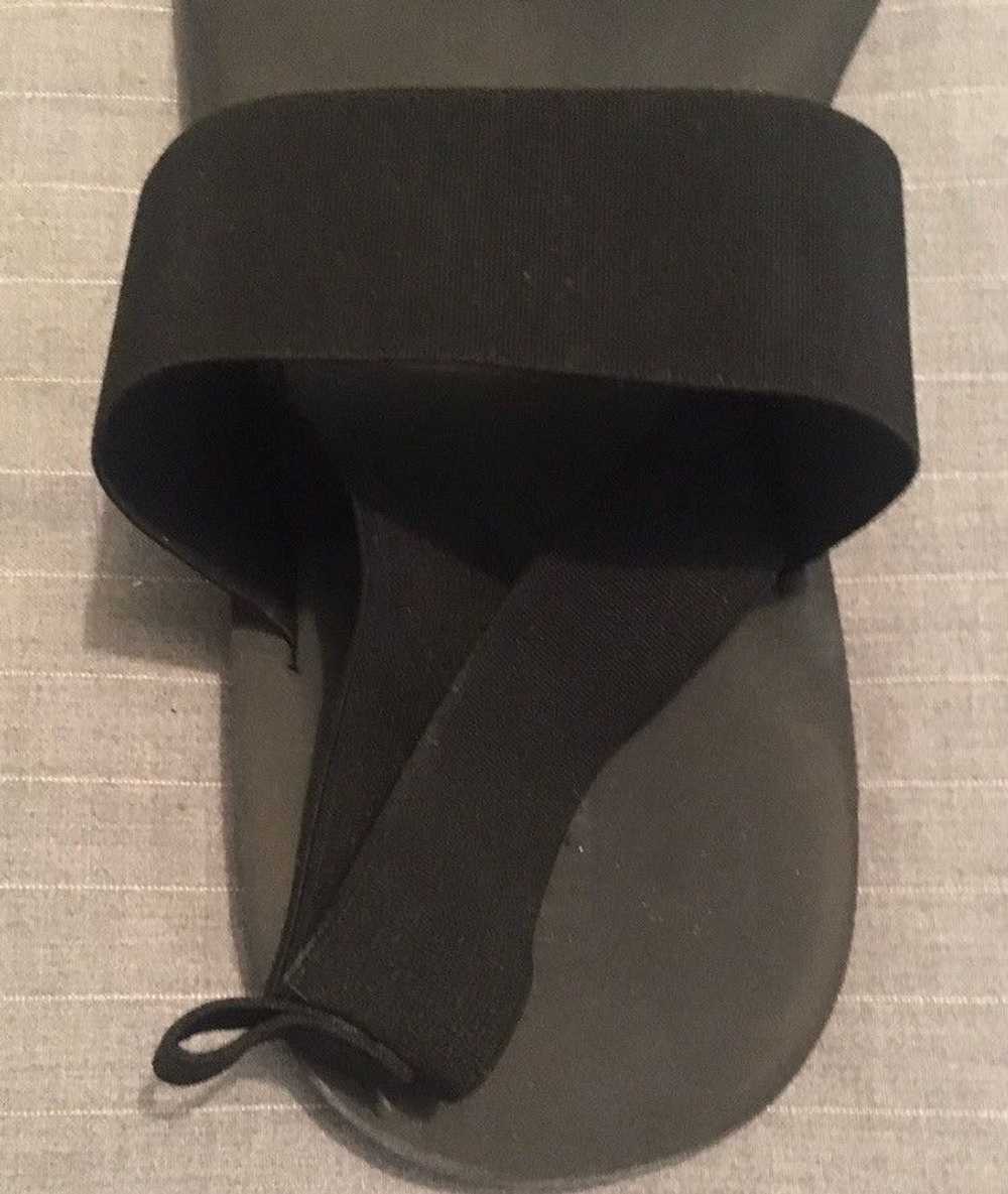 Helmut Lang Early 2000s Black Elastic Band Sandal - image 4