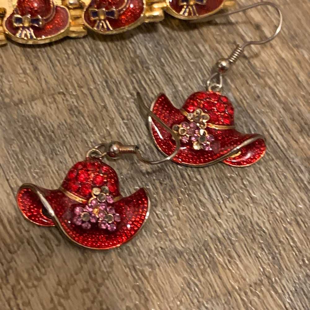 Red Hat Society vintage jewlery set - image 3