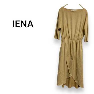 【Iena】One Piece Dress, Five-Quarter Sleeves, Sued… - image 1