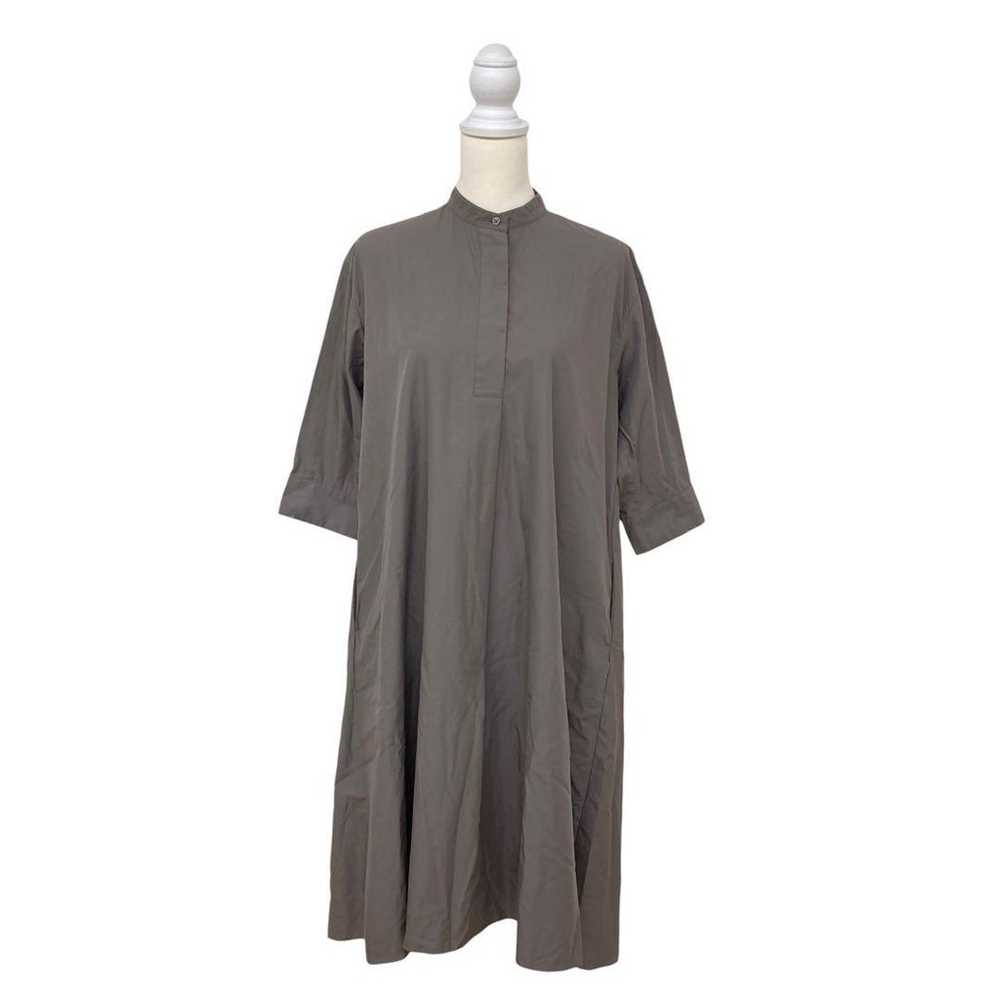 UNIQLO Charcoal Long Shirt Dress Casual M - image 2