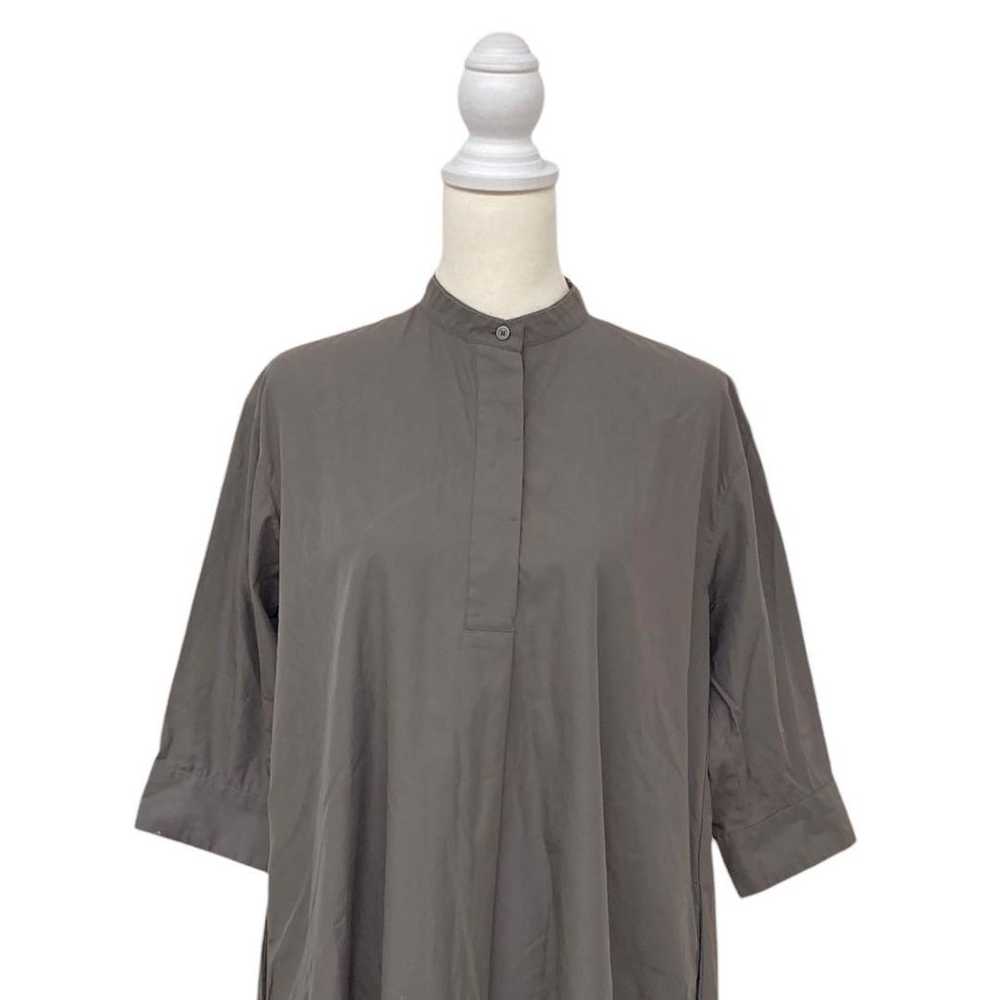 UNIQLO Charcoal Long Shirt Dress Casual M - image 3