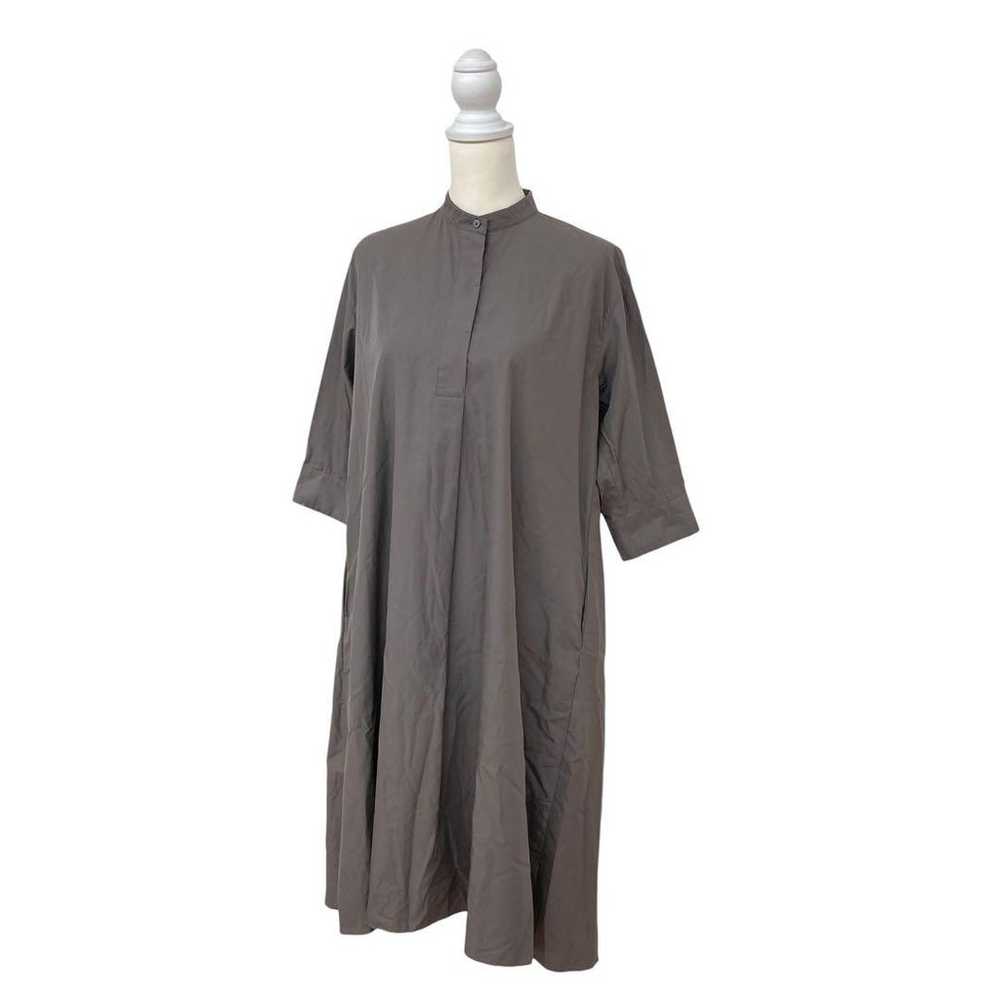 UNIQLO Charcoal Long Shirt Dress Casual M - image 5