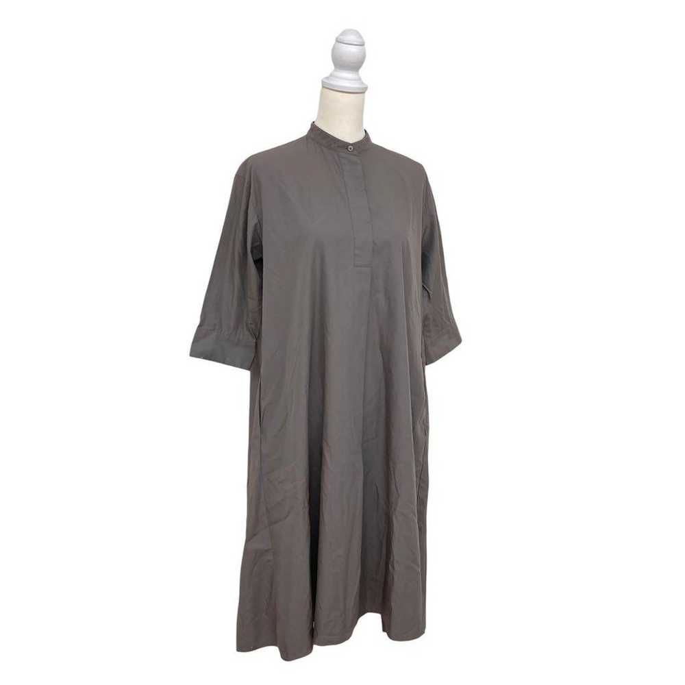 UNIQLO Charcoal Long Shirt Dress Casual M - image 6