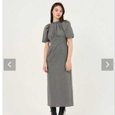 TINA: JOJUN Puff Sleeve Long Dress - image 1