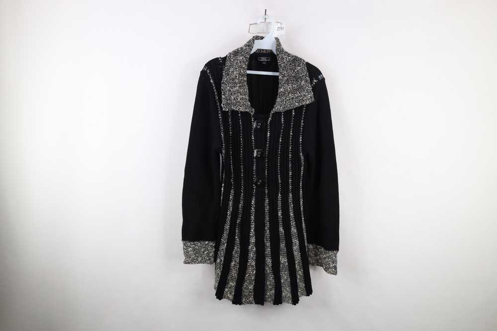 Vintage Vintage 90s Gothic Lagenlook Button Knit … - image 1