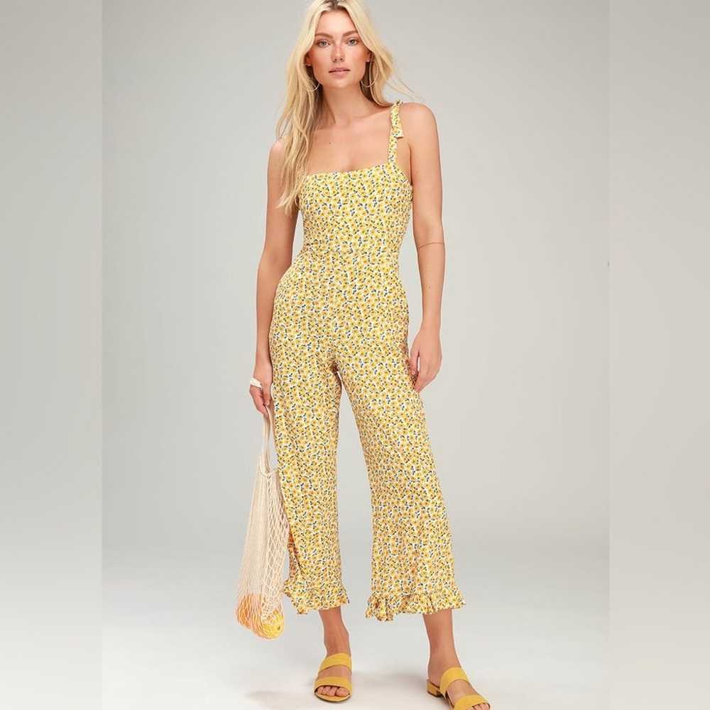 Faithfull the Brand Frankie Floral Jumpsuit Size … - image 1