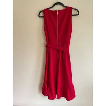 Calvin Klein Red Ruffle Dress