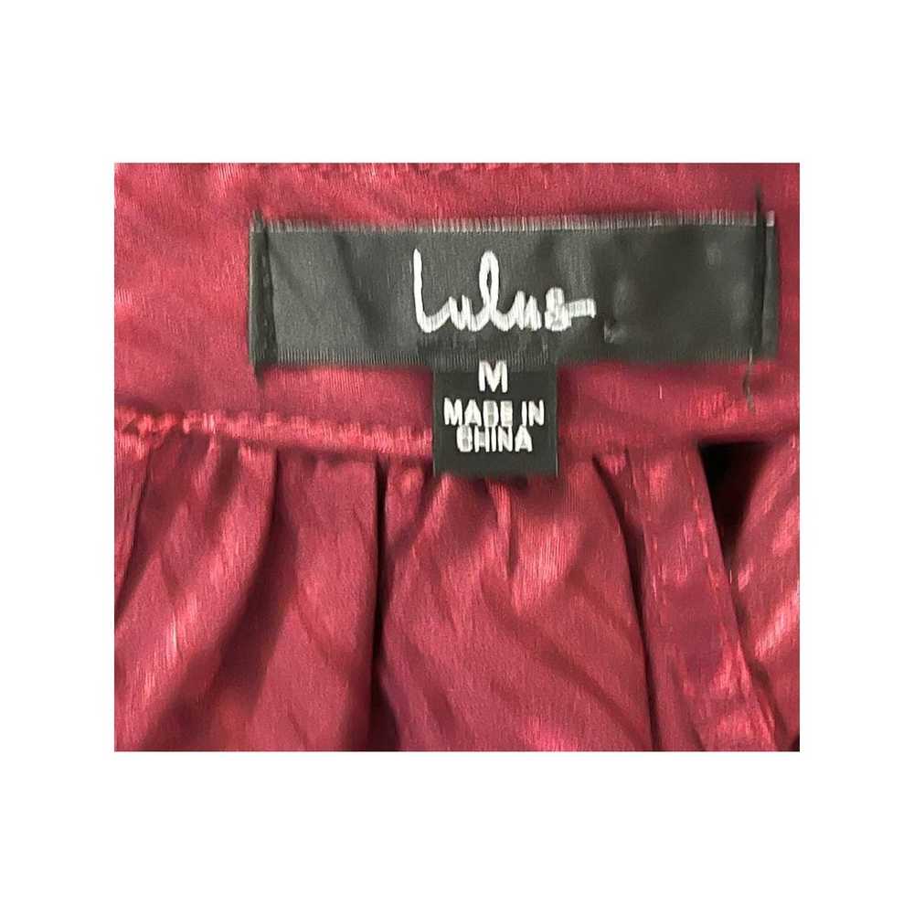 Lulu's Womens size Medium M dress burgundy Fierce… - image 5