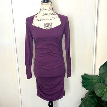 MODA International Purple Cotton Long Sleeve Bodyc