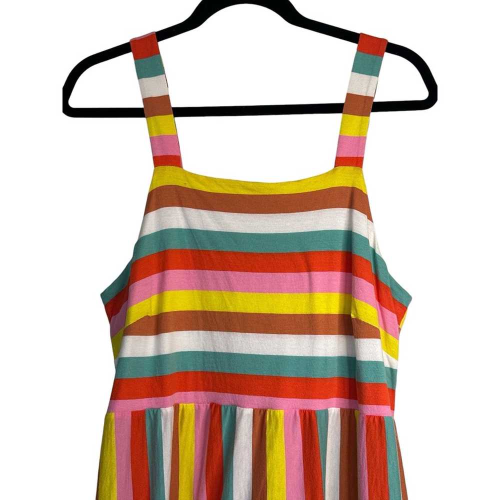 J.Crew Women's Rainbow Striped Flowy Tiered Boho … - image 3