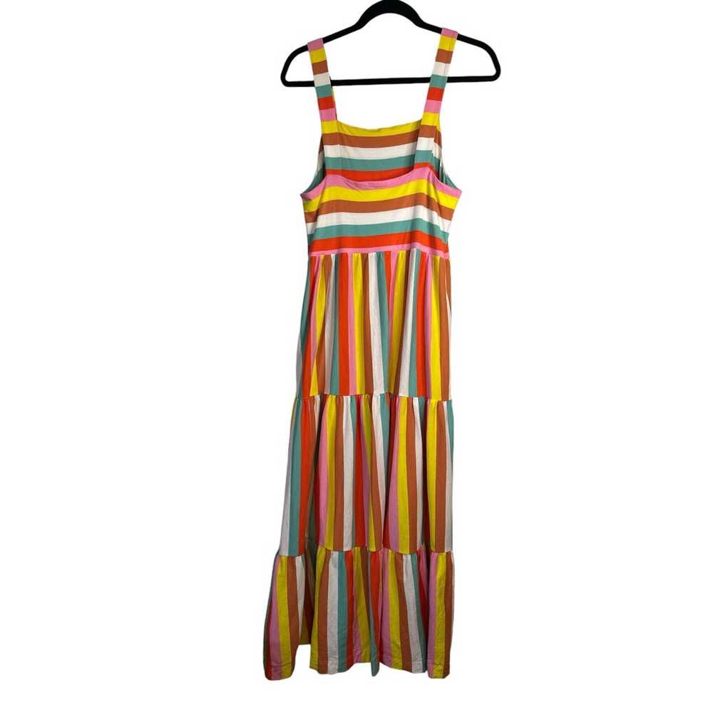 J.Crew Women's Rainbow Striped Flowy Tiered Boho … - image 4