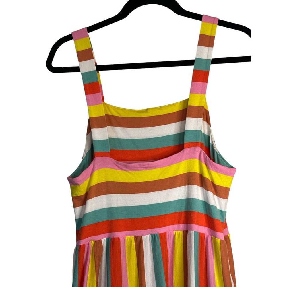 J.Crew Women's Rainbow Striped Flowy Tiered Boho … - image 5