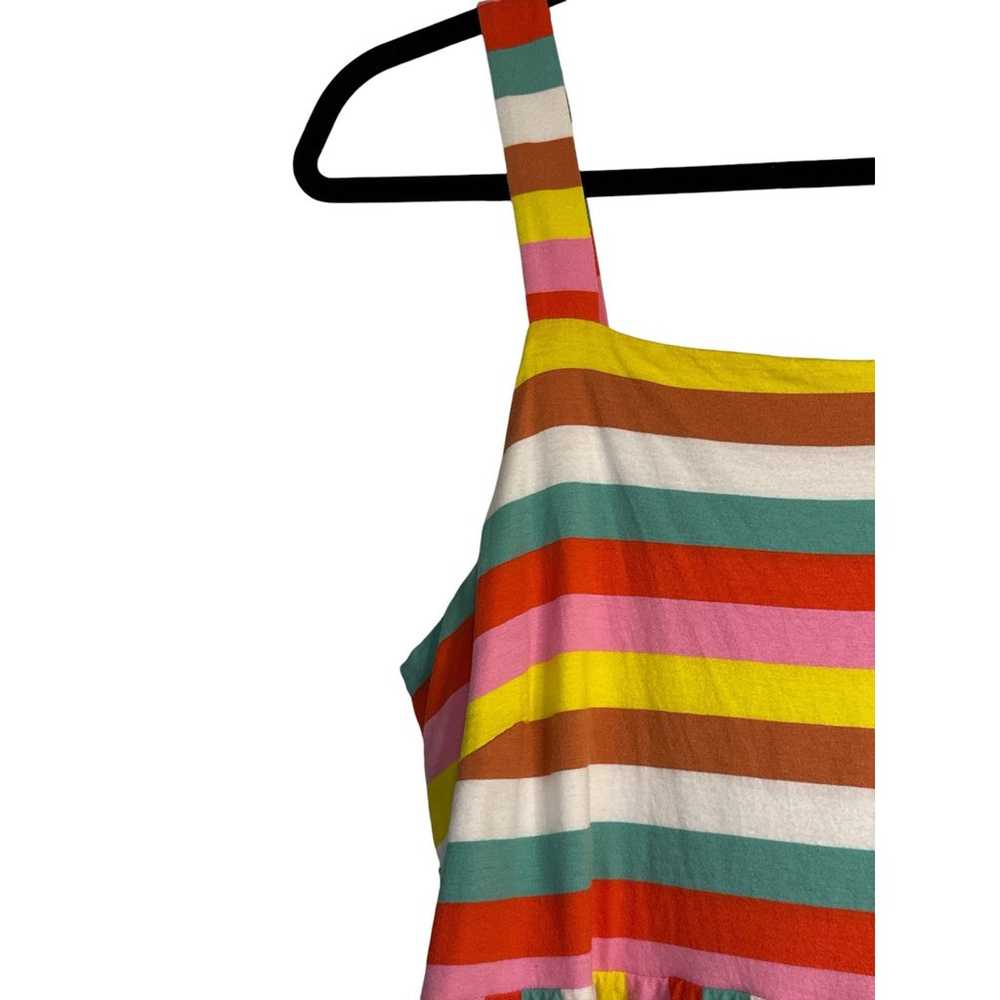 J.Crew Women's Rainbow Striped Flowy Tiered Boho … - image 6