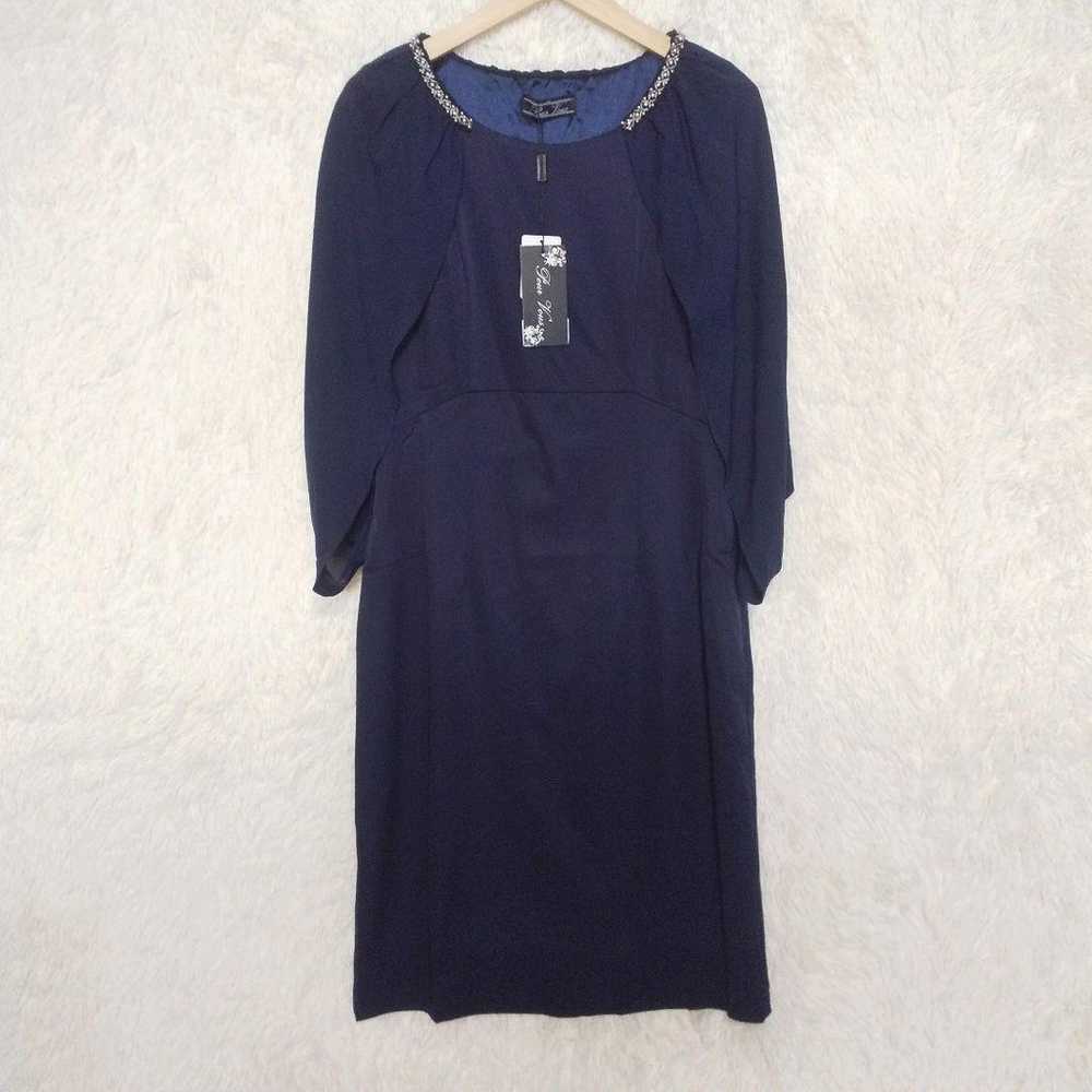 【New】Pouver Navy Sleeveless Side Zipper Plus Size - image 1