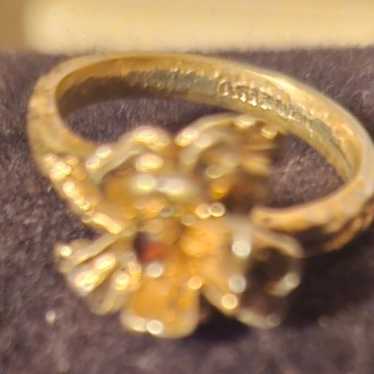 10kt gold ring with brown ruby - image 1