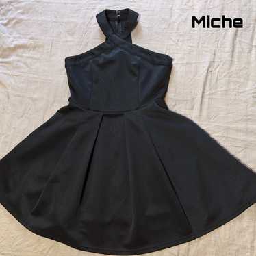 Miche Black cross halterneck evening prom dres