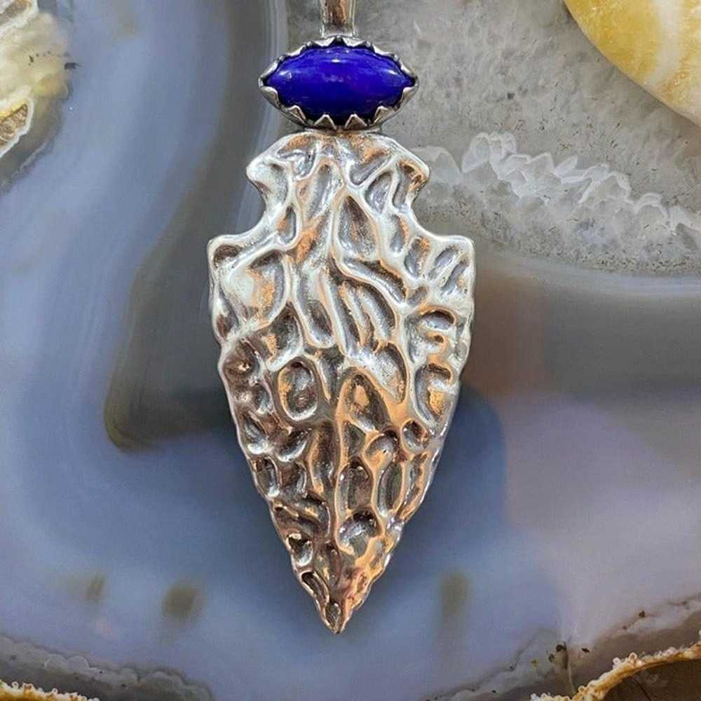 Carolyn Pollack Southwestern Style Sterling Lapis… - image 6