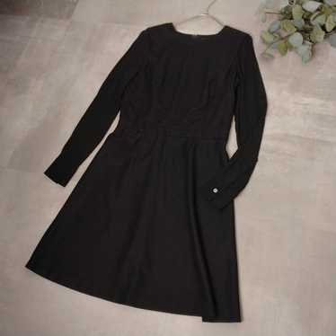 Theory Sleeve Silk Knit Dress Size 2 Black