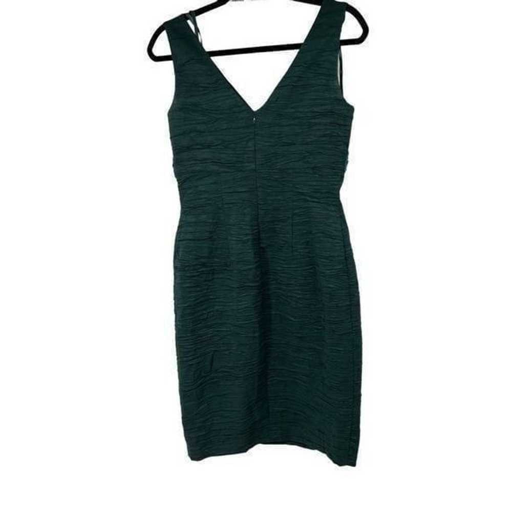 Eliza J Textured Beaded Waist Green Sleeveless Dr… - image 2