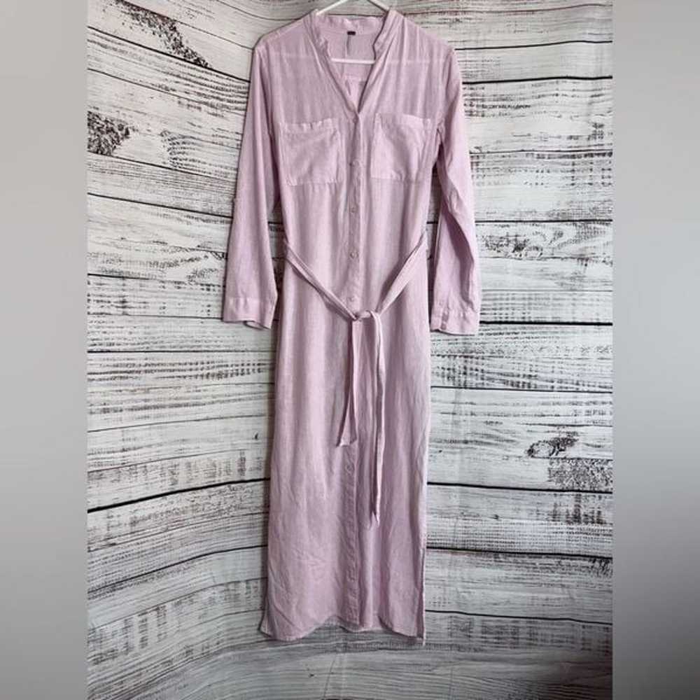 YFB shirt Dress Womens Size Small linen Blend lig… - image 1