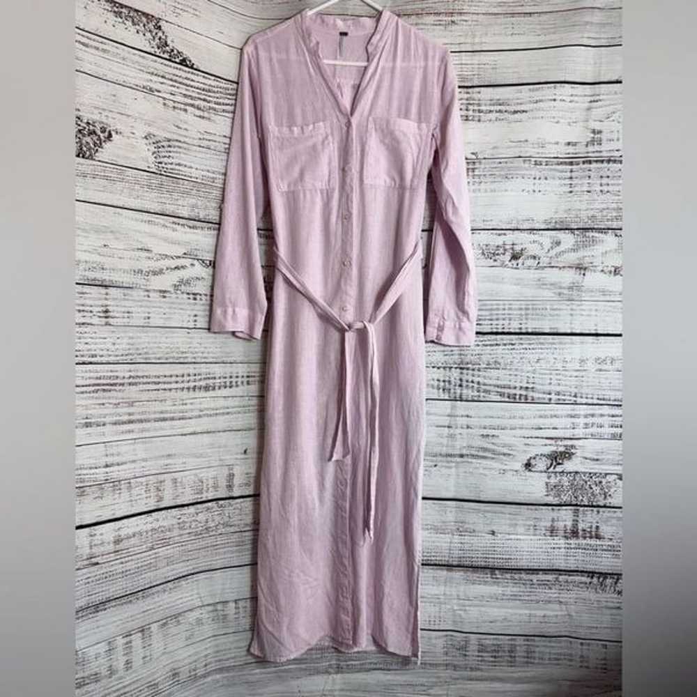 YFB shirt Dress Womens Size Small linen Blend lig… - image 2