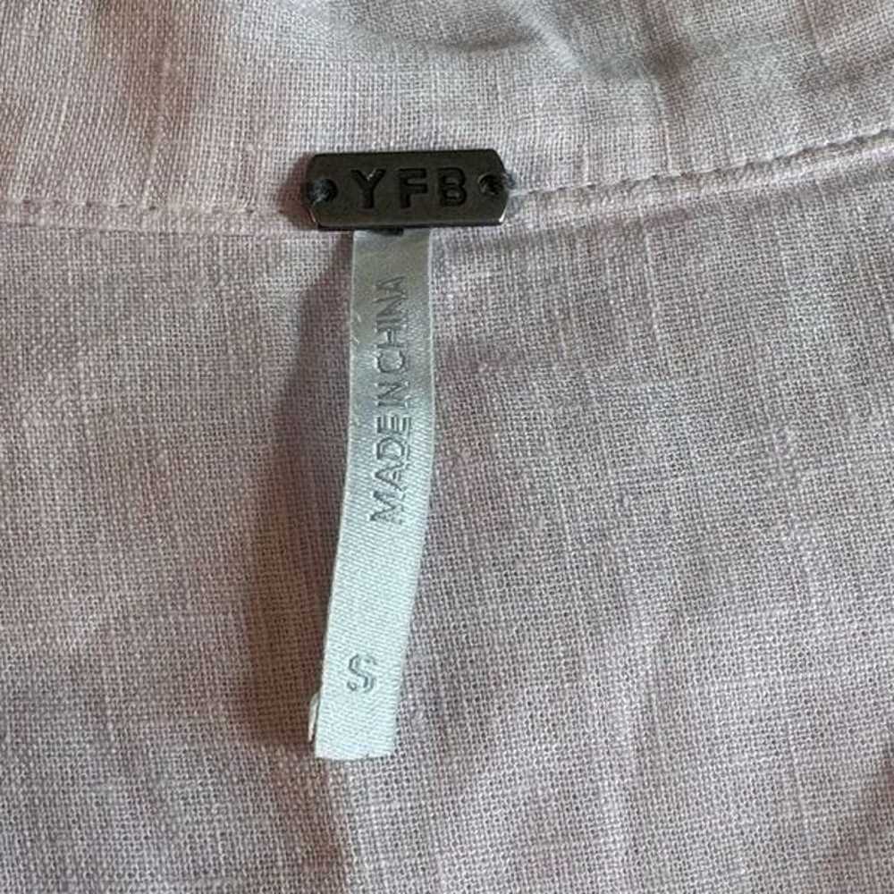 YFB shirt Dress Womens Size Small linen Blend lig… - image 5