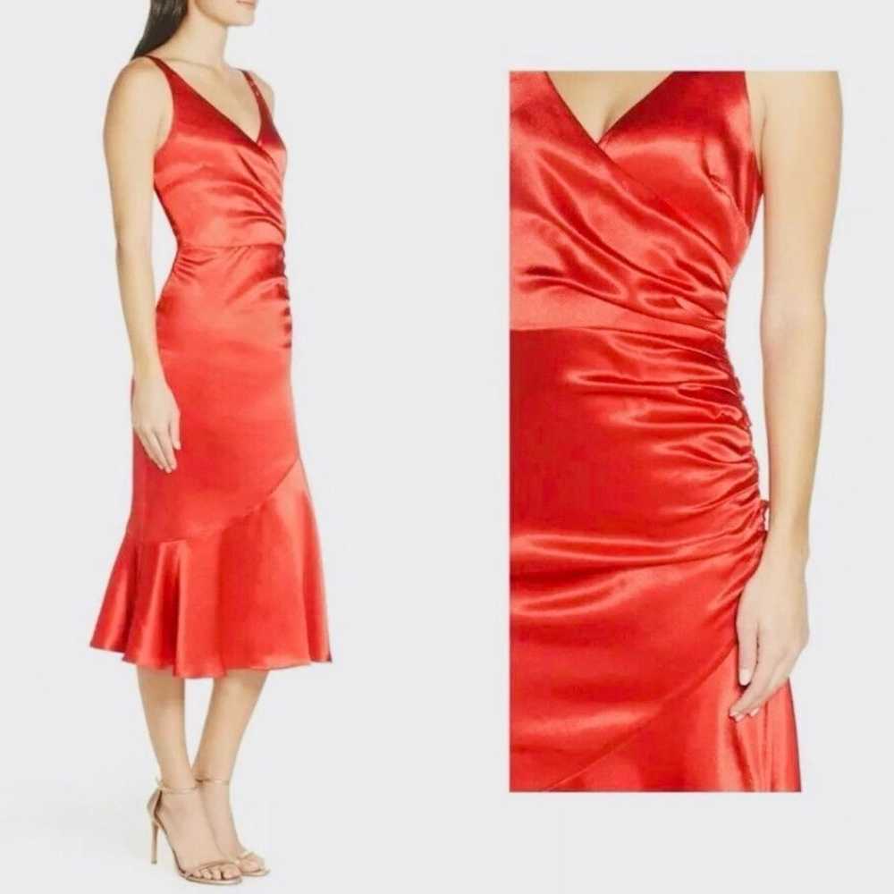 Women's Chelsea28 Red Midi Dress Size M - image 2