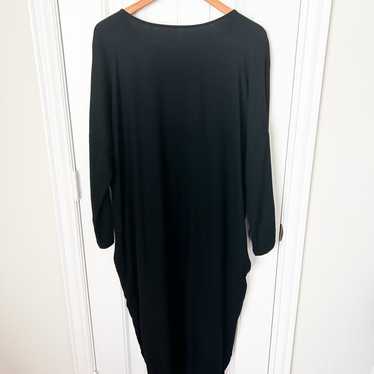 BLACK CRANE authentic Wool Tiered Long Sleeve Maxi Dress in Black Size XS