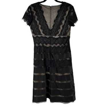 JS Collections Black Lace V Neck Dress - image 1