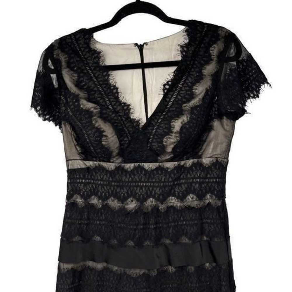 JS Collections Black Lace V Neck Dress - image 2