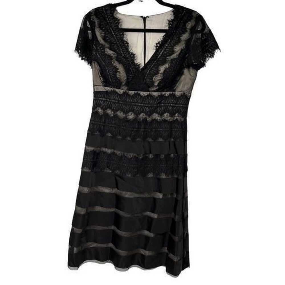 JS Collections Black Lace V Neck Dress - image 3